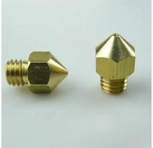 Free shipping! 3D printer accessories supplies KOSSEL nozzle 1.75mm nozzle extruder nozzle brass nozzle 0.4m