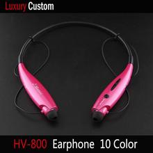 Free shipping HV-800 Fashion Wireless Bluetooth earphone HandFree Sport Stereo Headset headphone for Samsung iPhone LG
