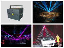 flightcase + High Power Laser 8W RGB Animation Show Stage Light X/Y axis Analog 40Kpps scanner ILDA Control event wedding party