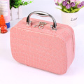 PU Leather Makeup Case Brush Holder Storage Bag Box Artist Bags Zipper Cosmetic Cases Organizer for