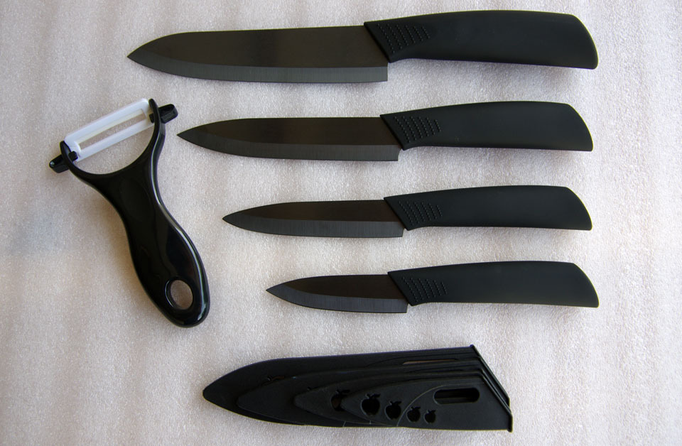 Xcsource 3 4 5 6 Inch Ceramic Knife Set Kitchen Knives Black