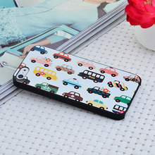 hot sale lureme brand lovely colorful compact car Printing Phone Case for apple iphone 5 5s