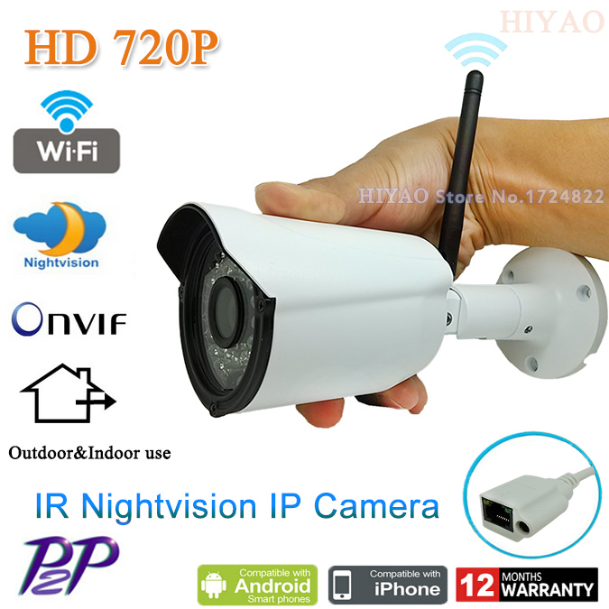Фотография HD 720P CCTV Wireless Surveillance IP Camera WIFI  H.264 Video Compression Outdoor For Home Security Monitoring System