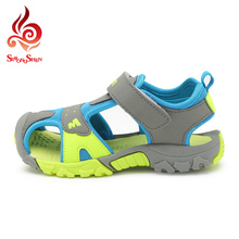 New Style 2016 boys fasion sandals Summer cut-out comfortable flats casual sandals kids Children leisure shoes
