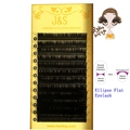 J S 1tray Mixed Size Flat Ellipse J B C D Curl Eyelash Extension Matte Finished