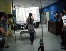 46 inch dual interactive lcd touch foil Film , Touch Screen Film Through glass, Dual touch foil and multi-touch foil