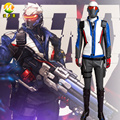 Hot Game COS Soldier 76 Cosplay Costume Clothing for Adult Men Halloween Party Stage Apperal Suit