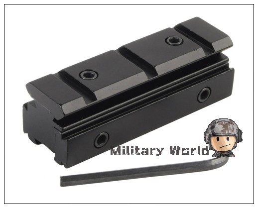 Tactical Military Airsoft Accessory Rail Dovetail 11mm to 20mm Weaver Picatinny Rail Adapter Hunting Shooting Free