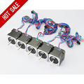 5PCS 45Ncm 64oz in Nema 17 Stepper Motor 2A 4 wire 1m Cable for DIY 3D