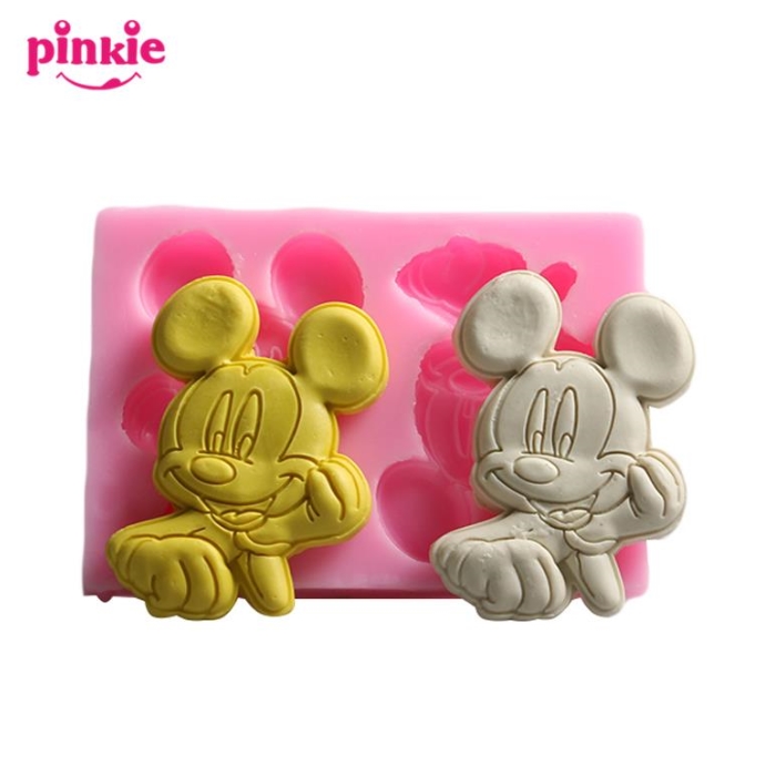 Mickey Mouse Shaped silicone Fondant Mold,Resin Clay Chocolate Candy Silicone Cake Mould,Fondant Cake Decorating Tools