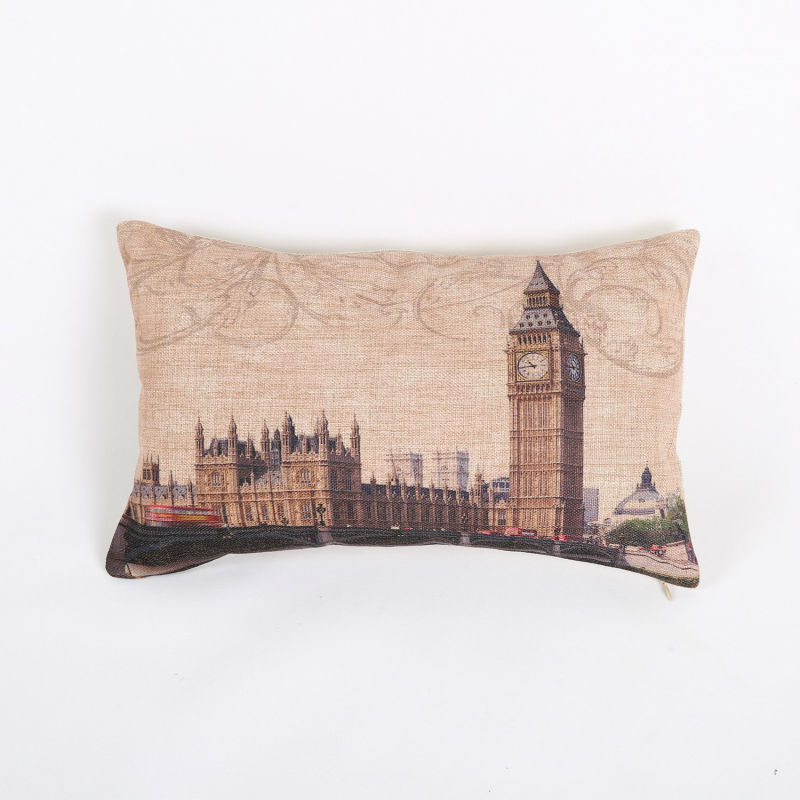 Free Shipping Linen Rectangle Decorative Throw Pillows Cushion Cover Lumbar Pillowcase 30 x 50 ...
