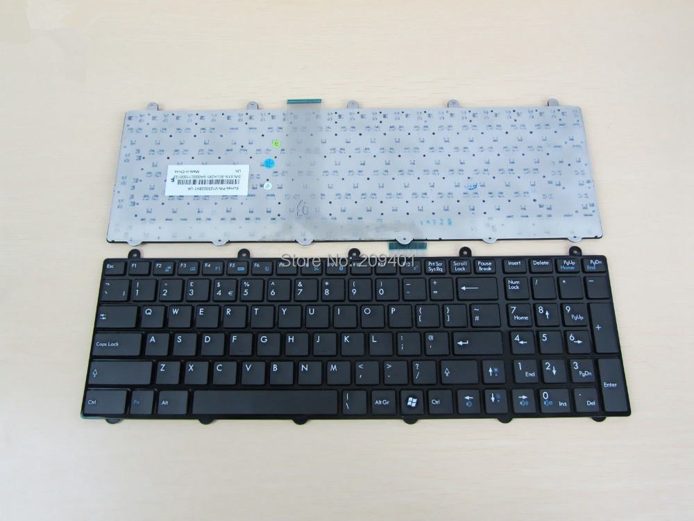 Free shipping Laptop keyboard For MSI GT60 GT70 GT780 GT780DX GT783 GX780 keyboard UK Version Black