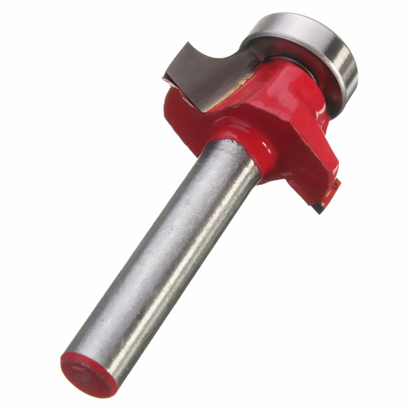 1PC 1/4 Inch Shank Round Corners Drill Bits Beading Edging Router Bit Solid Hardened Steel Cutter Tools 3/8 Inch Radius Drilling