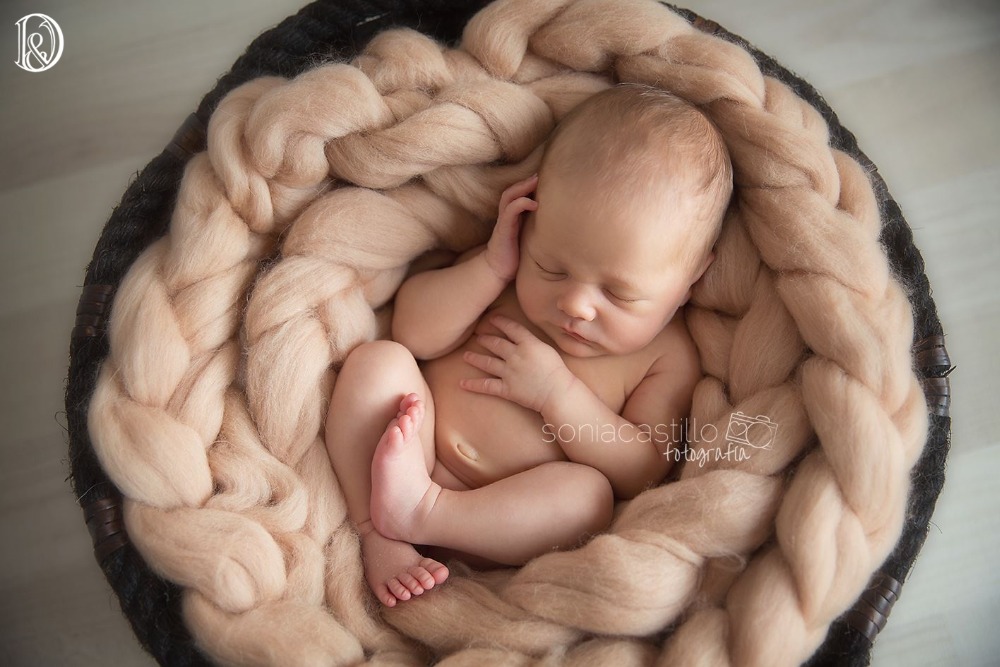 300g pc Wool Fiber Basket Filler Braid Blanket Basket Stuffer Newborn Photography Props Baby Shower Gift