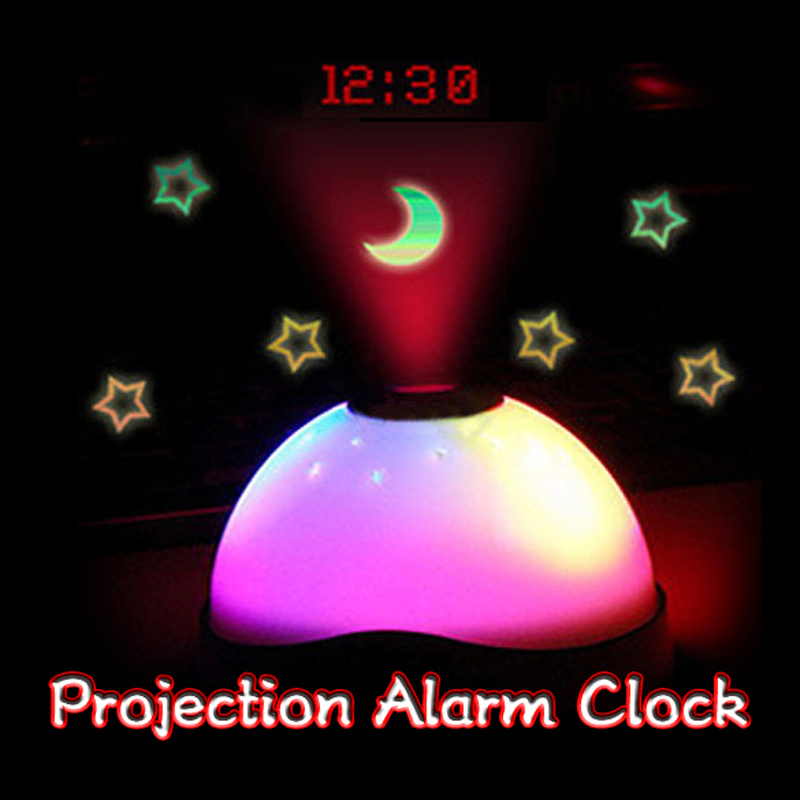Image of LS4G Hot sales Starry Digital Magic LED Projection Alarm Clock Night Light Color Changing horloge reloj despertador