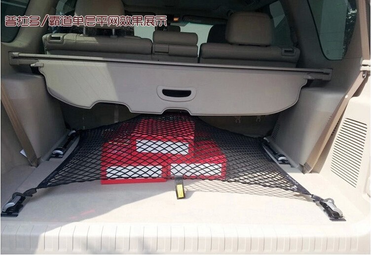 Car Stowing Tidying Mesh String Bag For Toyota Land Cruiser Prado Accessories FJ 150 2700/4000  2010-2014