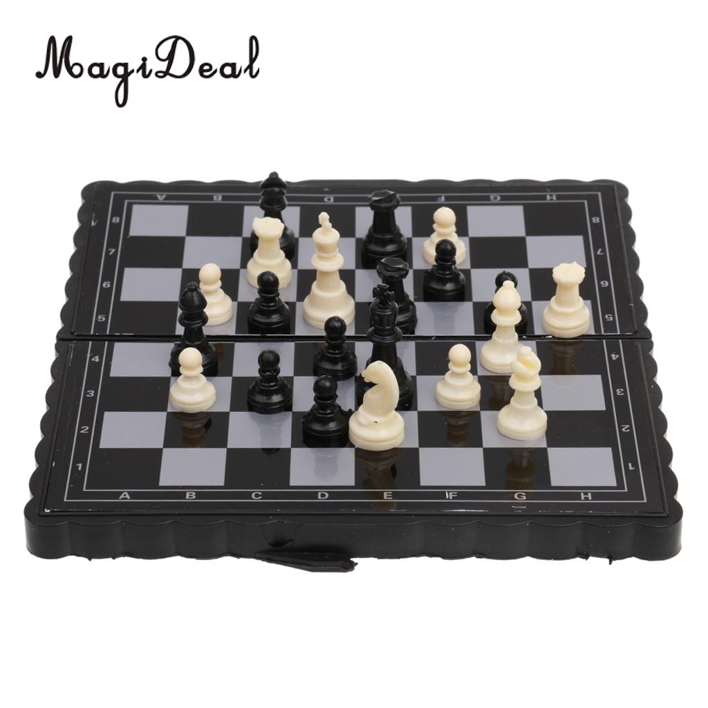 fun chess set with board and pieces vintage 1960s dime store kids plastic toy 