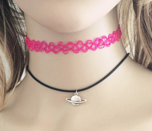 Fashion accessories jewelry New Fishing Line Tattoo moon heart rope leather necklace DIY gift for women