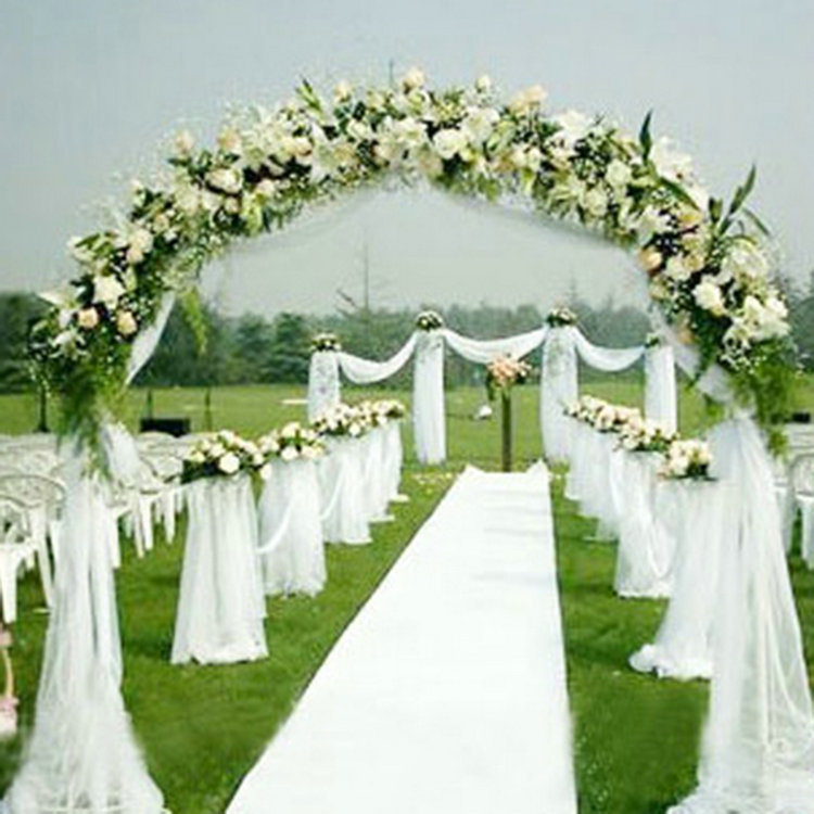1000cm*75cm White Roll Soft Sheer DIY Organza Fabric Wedding Chair Sash Bows Swag Party Decoration