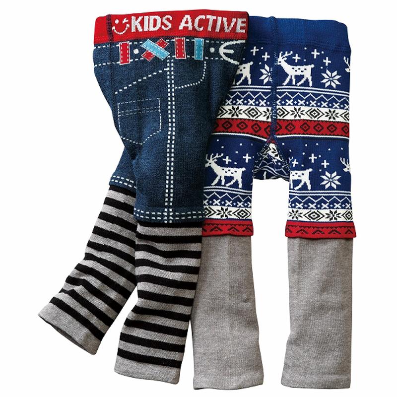 Kids knitted pants autumn winter fashion baby Skinny pants toddler girls boys jeans like leggings yarn dyed kids trousers 2-4 T