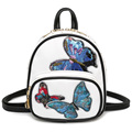 Butterfly Embroidered Shoulder Bag 2017 Summer New Rivet Backpack Wild Mini Shoulder Multi Backpacks z948