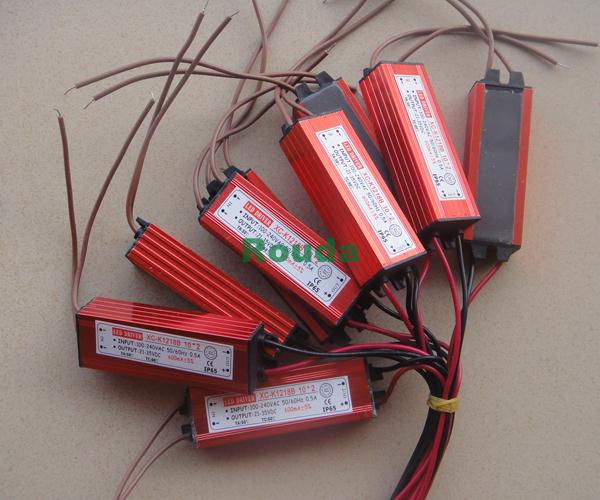 20w 600ma 10 series 2parallel waterproof IP65 led driver 20w 600ma 30% off