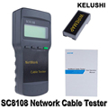KELUSHI Portable Multifunction Wireless Sc8108 LCD Digital PC Data CAT5 RJ45 LAN Phone Meter Length Network
