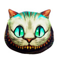 Cheshire Cat Coin Purse 3D Printing Cartoon Cute Cat Face Zipper Case New Fashion Wallet Makeup