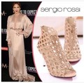 Unique Design!2014 T-stage Catwalk Show Belt Thick Heel High-heeled