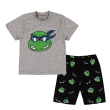 2015 New Summer Style Boys Clothing Sets Shortsleeve Cotton Family Clothings Kids Cartoon Clothing Sets Free