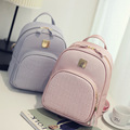 2016 New Korean Fashion PU Leather Backpacks for Teenage Girls Crocodile Pattern Small Backpack Space Embossed