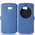 TOP Fashion PU Leather Case for LG K5 5 0 Silk Pattern Flip Phone Cover with