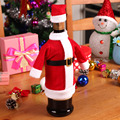 Cute Christmas Decoration Red Wine Bottle Cover Supplies Bags Santa Claus Dinner Table Decoration Clothes With