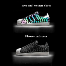 2016 new Korean couple emitting luminous casual shoes men women fashion high quality glow in the dark Fluorescent shoes hot sale