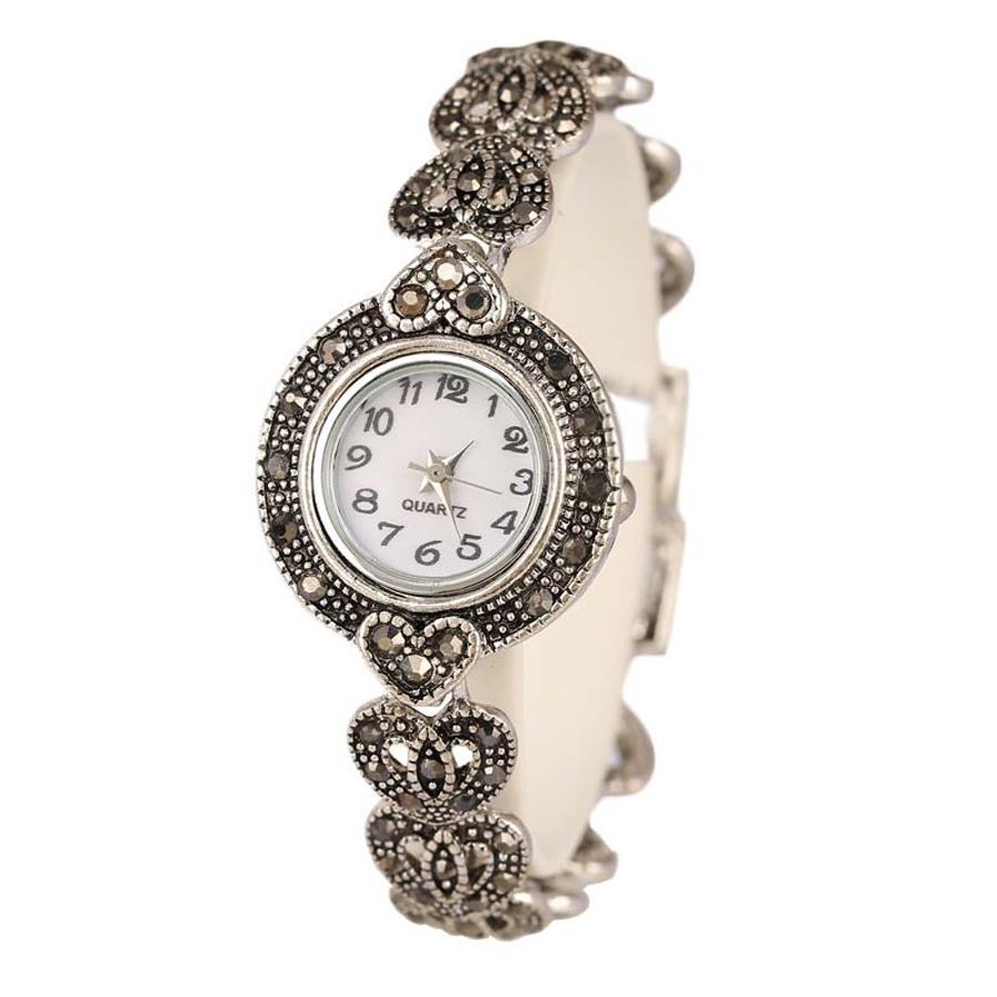 Image of 2016 New Arrival Leather Alloy Bracelet Watch & High Quality Children Quartz Watches Crystal Charm Women Dress Watch Vintage