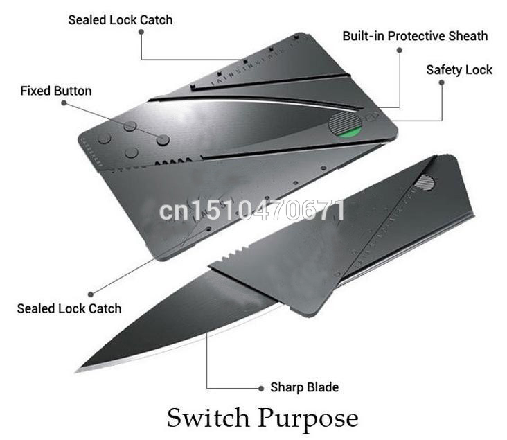 Credit Card Knife Folding Blade Knife Pocket Mini Wallet Outdoor Camping Hunting Tools Folding Tactical Knife