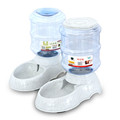 3 5L Pet Dog Cat Automatic Feeder Water Bottled Drinker Dispenser Plastic Auto Large Dogs Feeding