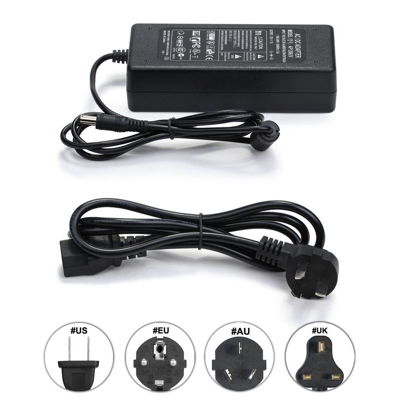 ( 10 pcs/lot ) DC12V 7A AC Adapter Converter Power Supply + AU AC Power Cord Cable For 5050 LED Strip Driver LCD Monitor CCTV