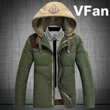 Men Winter Coats 2014 New Arrival Plus Size M-3XL Snow Warm Fashion Designer Brand Slim Fit Down Jackets E1268
