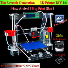 Full Acylic Upgraded Prusa i3 3d Printer DIY kit P802 High Precision Reprap Bowden extruder single machine