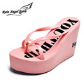 Europe And America Women Wedges Platform Shoes Designer Flip Flops Non slip Thong Sandals Women Summer