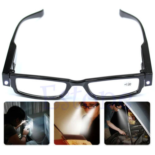 Image of Free Shipping 1.0-4.0 Multi Strength LED Reading Glasses Eyeglass Spectacle Diopter Magnifier Light UP