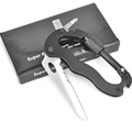 Camping Tool Stainless Steel Multifunction Carabiner Practical Portable Camping Versatile Carabiner Outdoor Hiking Travel Kits