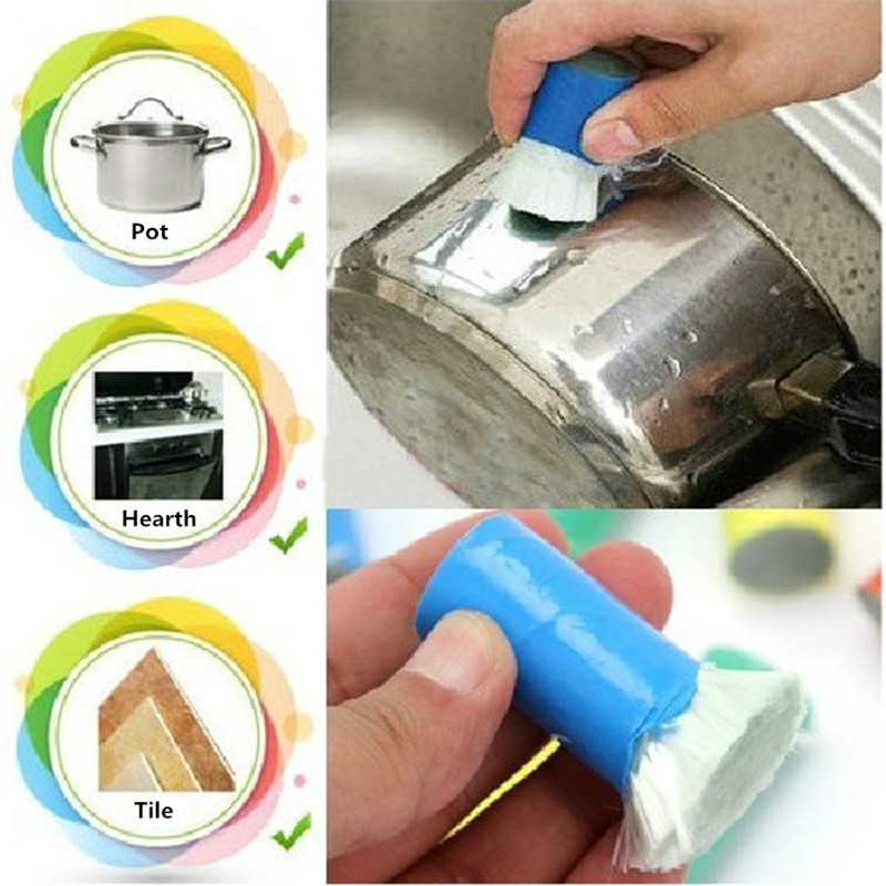 Image of Best Magic Stainless Steel Kitchen Metal Rust Remover Cleaning Detergent Stick Wash Brush Pot Kitchen Cooking Tools