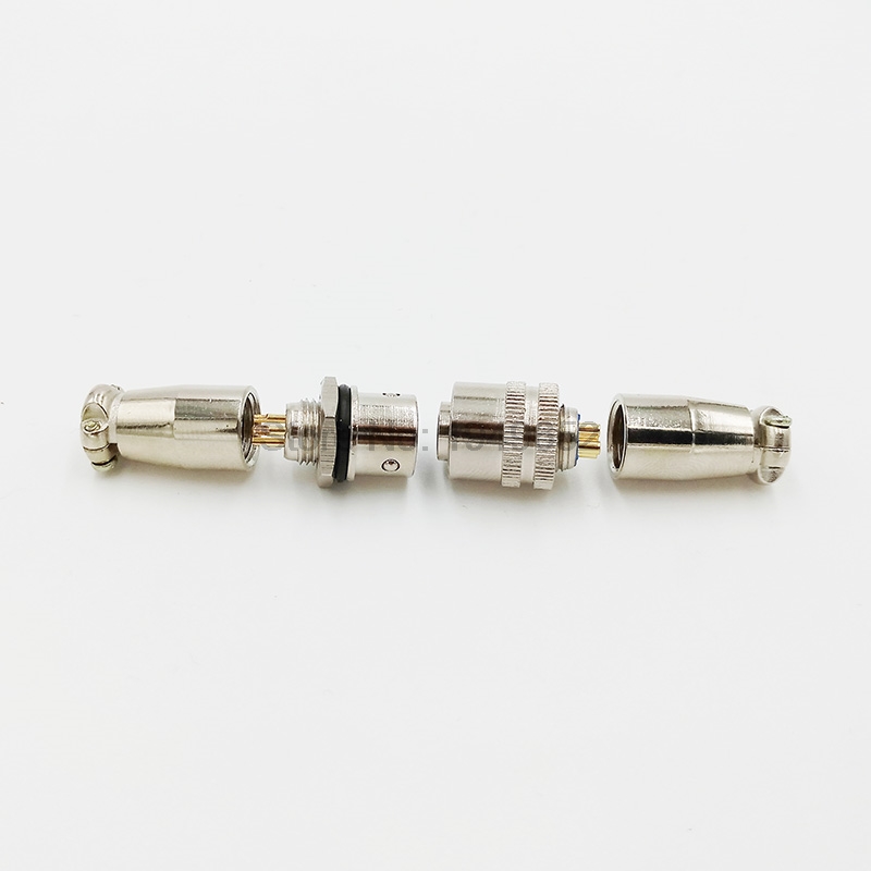 Davitu Connectors XS9 Aviation connector docking 9mm push-pull circular quick connector 2pin3pin4pin5pin Gold plated contact Male and Female plug Color: 3 Pin