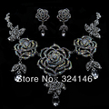 New Magnificent Multicolour Crystal Bridal jewelry sets AB Color necklace sets wedding jewelry sets for bride
