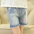 High quality cute children baby cheap mid rise sexy micro mini jean denim shorts for girls