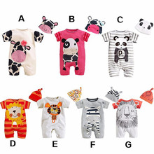 2016 Baby Boy Rompers Summer Baby Gril Brand Clothing Sets Roupas Infantis Newborn Bebes Clothes Short Sleeve Baby Boy Clothes
