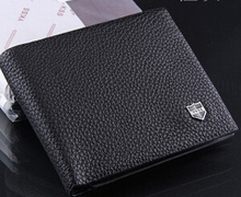 Genuine Leather Man Wallet 2015 arrival brand design purse long fold wallets High Quality me wallets
