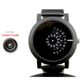 2016 Enmex creative design wristwatch camera concept brief simple design special digital discs hands fashion quartz